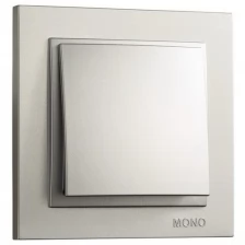 MONO Despina выкл. СУ 1 кл. 10A Серебро (корп. ABS) 102-212125-100