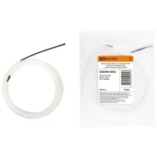 Нейлоновая кабельная протяжка НКП диаметр 3мм длина 10м с наконечниками (белая) TDM, цена за 1 шт