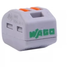 Клеммник WAGO двойная (одножильных или многожильных) х 0,08-4мм2 32A Cu 222-412 (комплект 50шт)