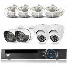 Комплект видеонаблюдения IP 5Мп Ps-Link KIT-B504IP-POE 2 камеры для помещения 2 для улицы