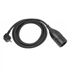 1161830030 Brennenstuhl удлинитель-переноска Quality Plastic Extension Cable,5м., 1 роз.,черный